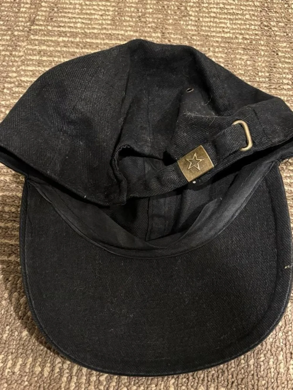 Faded Glory Black Corduroy Baseball Cap